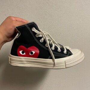 Play Comme des Garçons x Converse Chuck Taylor All Star '70 High (Black)